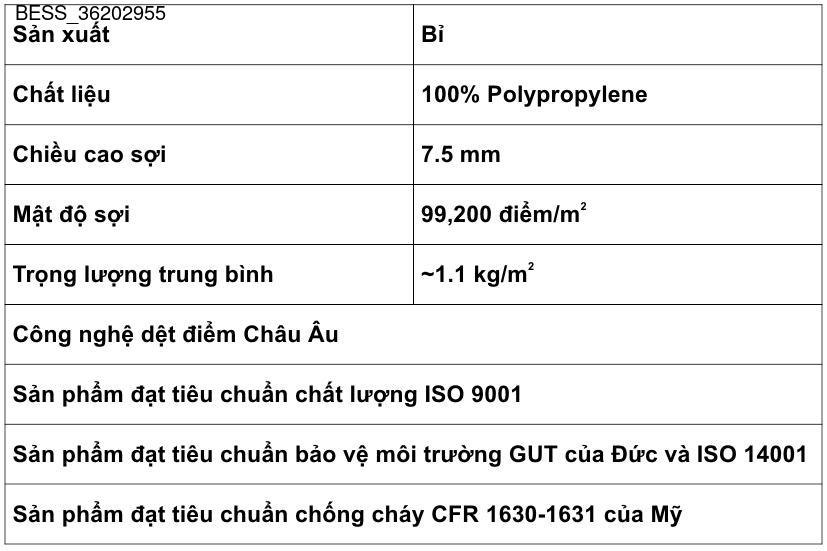 Thảm Sợi Ngắn - BESS_36202955
