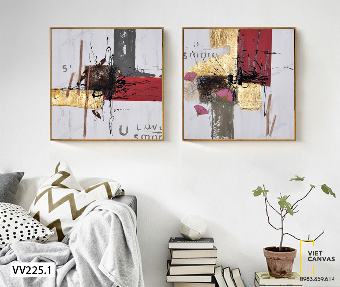 Bộ 2 Tranh Trừu Tượng - VV225.1