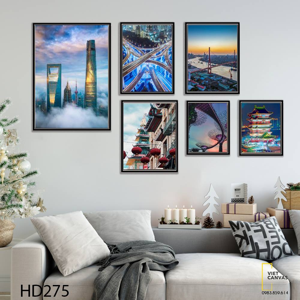 Bộ 6 Tranh Thành Phố Thượng Hải - HD275