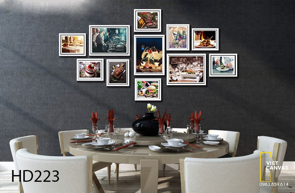 Bộ 11 Tranh Những Món Ăn Trên Bàn Tiệc - HD223
