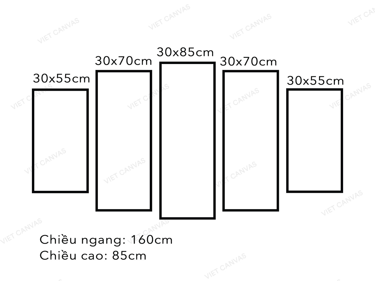 Bộ 5 Tranh Đại Dương Xanh - VR176