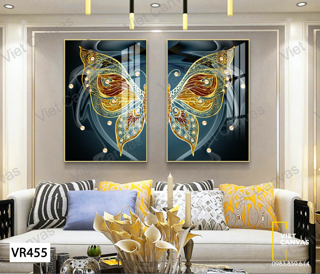 Bộ 2 Tranh Cánh Bướm - VR455