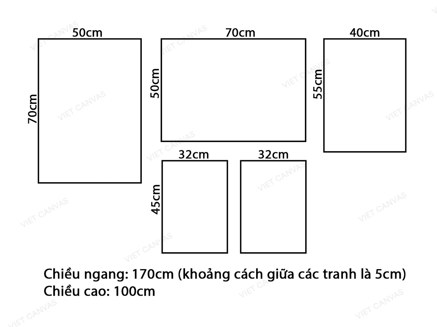 Bộ 5 Tranh Góc Phố Và Quotes - VK724.1