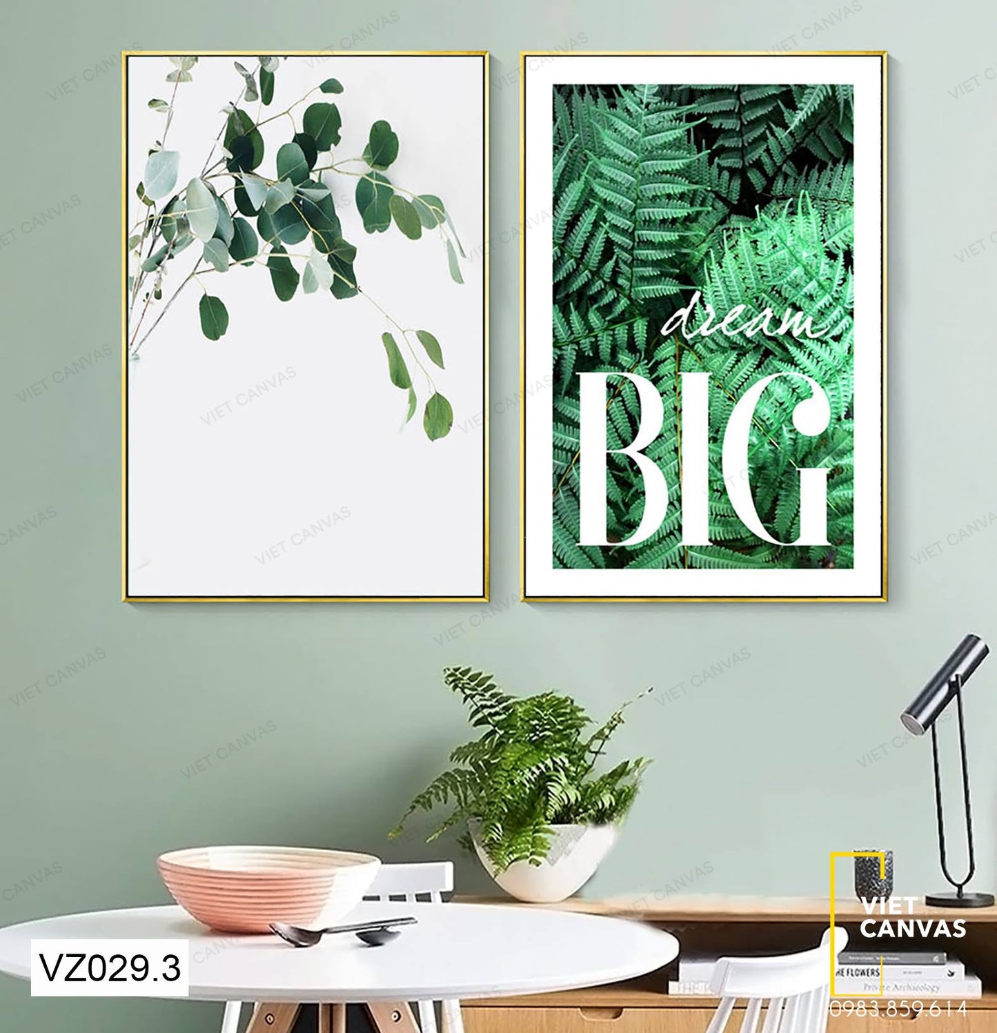 Bộ 2 Tranh Sắc Xanh - VZ029.3