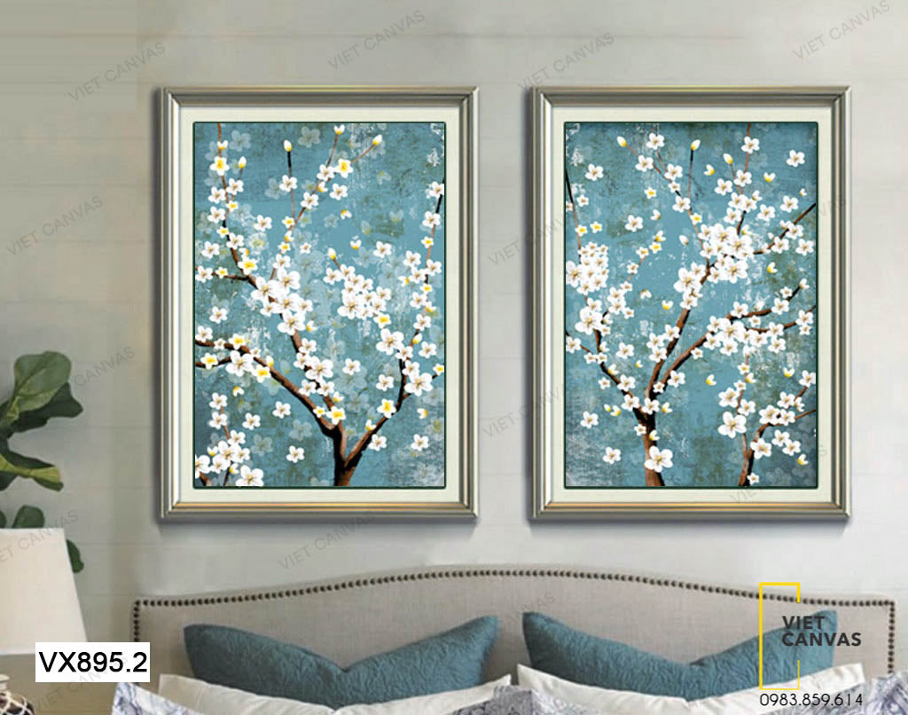 Bộ 2 Tranh Những Bông Hoa Nhỏ - VX895.2
