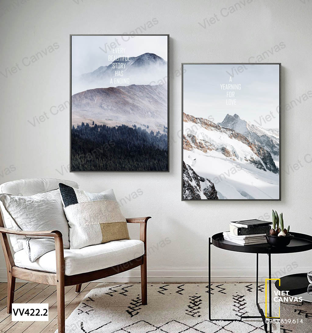 Bộ 2 Tranh Núi Và Rừng - VV422.2