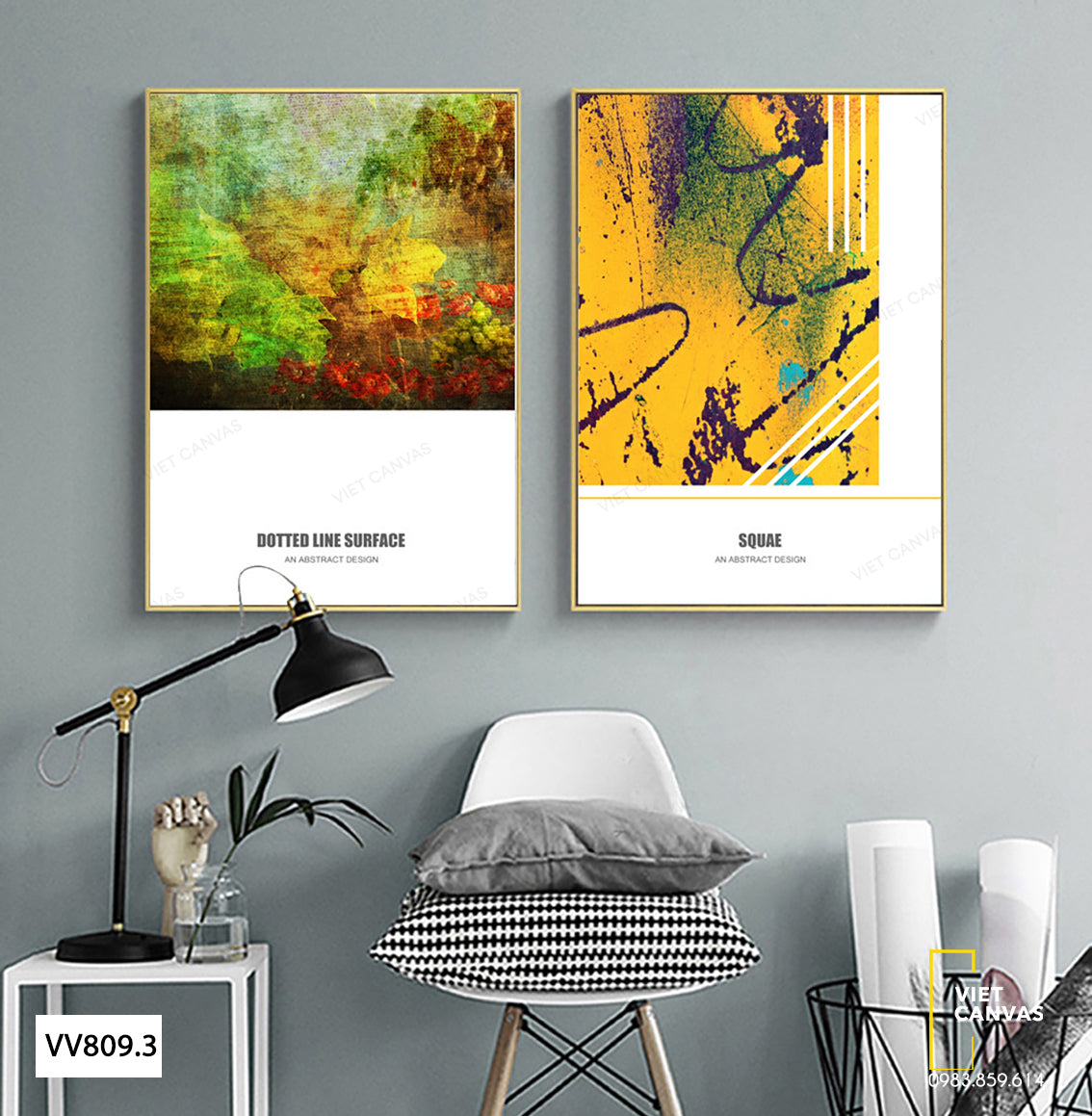 Bộ 2 Tranh Trừu Tượng - VV809.3