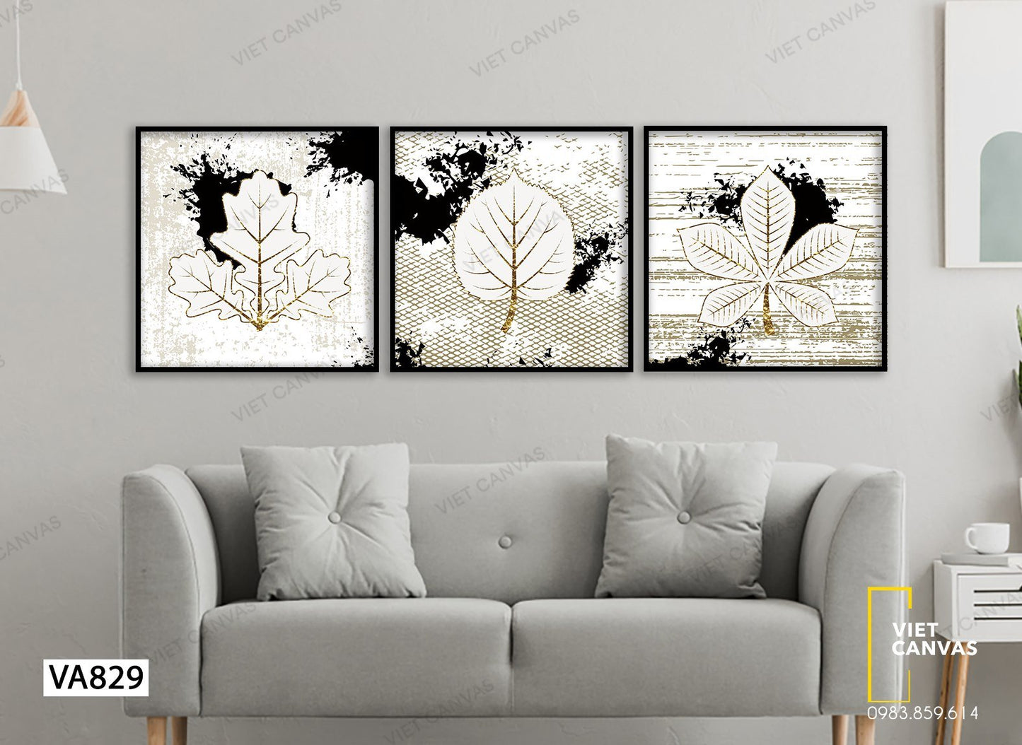 Bộ 3 Tranh Chiếc Lá - VA829