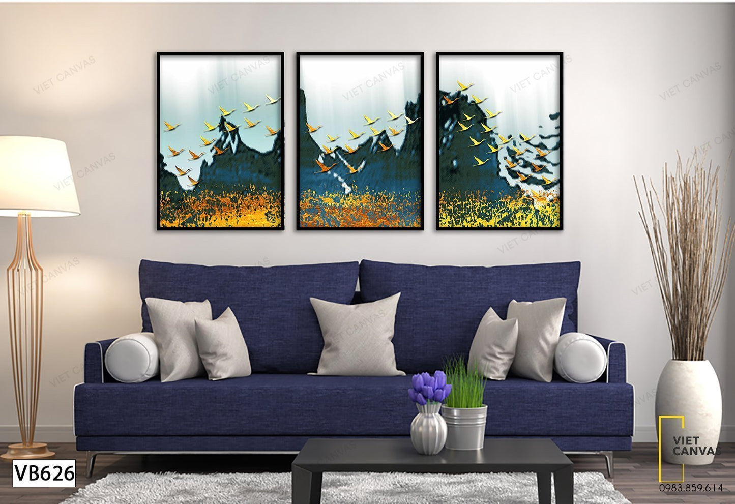 Bô 3 Tranh Rừng Núi Đại Ngàn - VB626