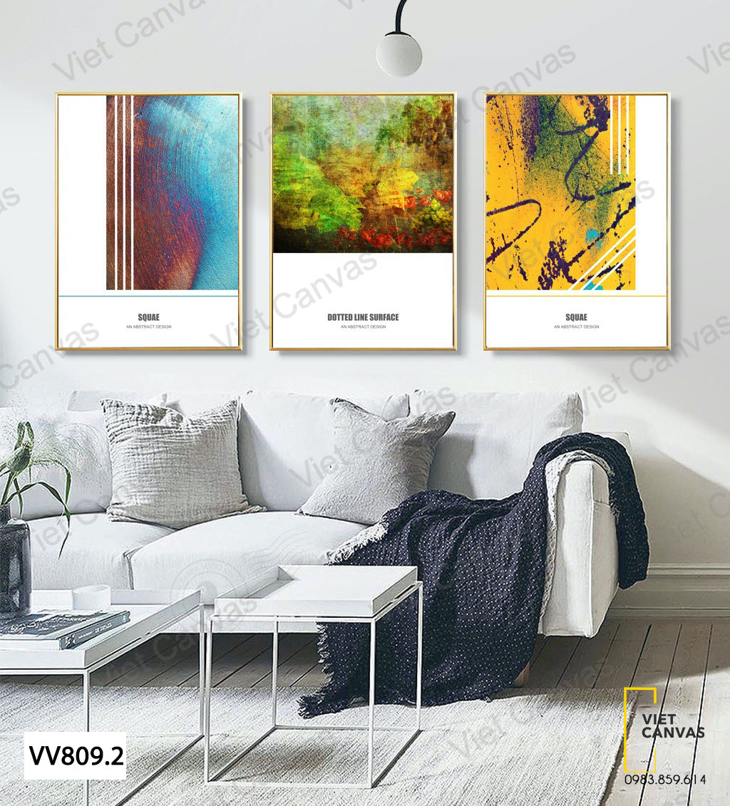Bộ 3 Tranh Trừu Tượng - VV809.2