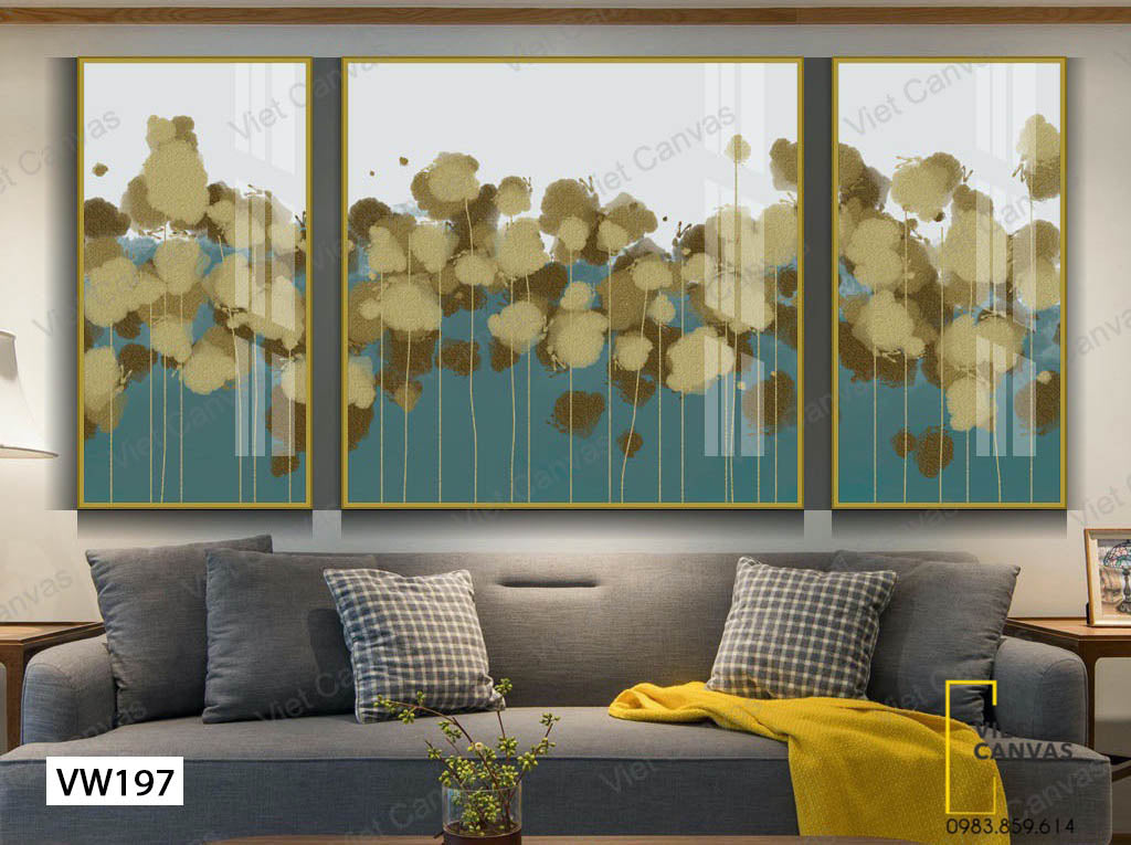 Bộ 3 Tranh Những Bông Hoa - VW197