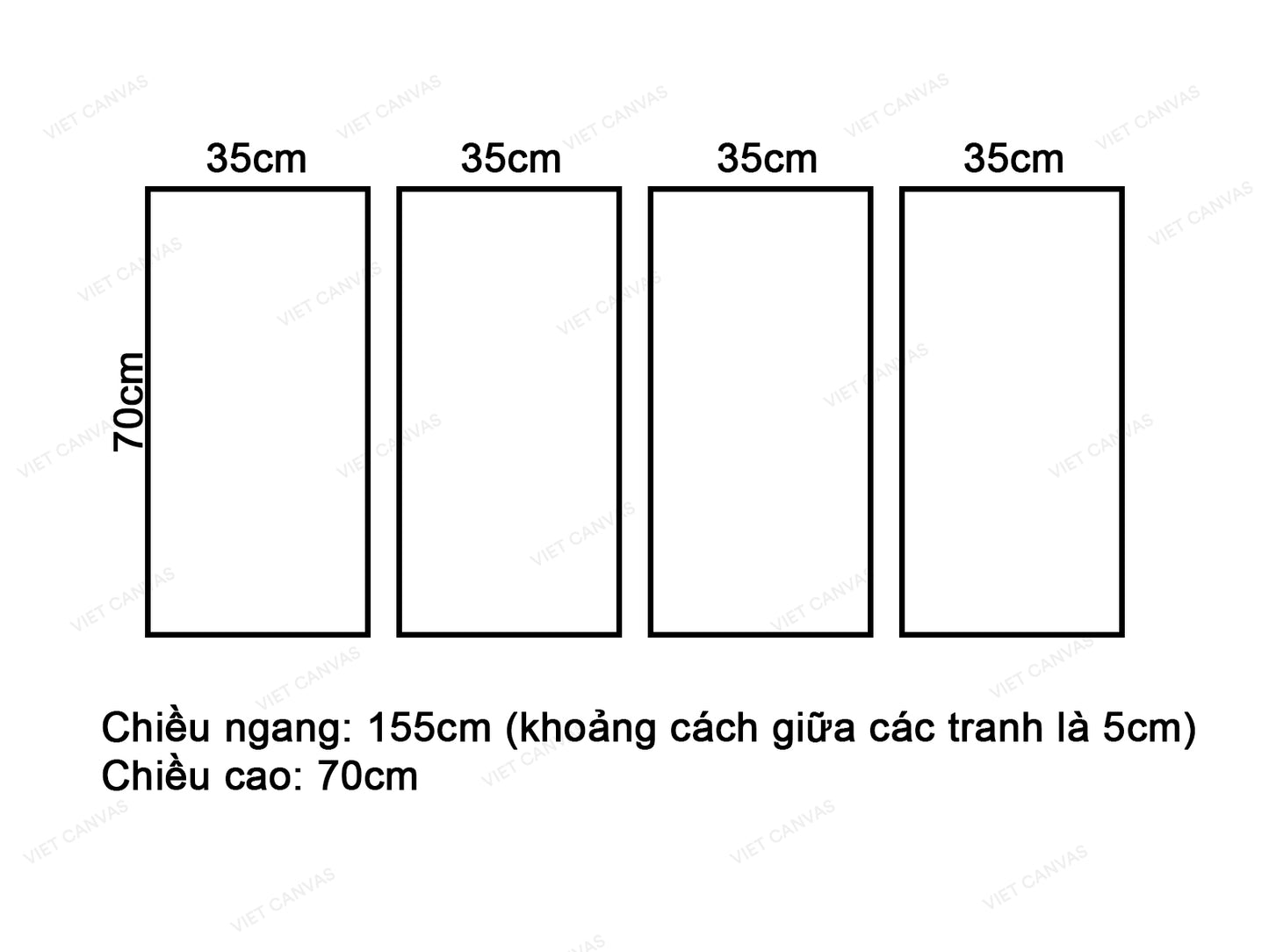 Bộ 4 Tranh Cây Cổ Thụ Lá Vàng - VK671