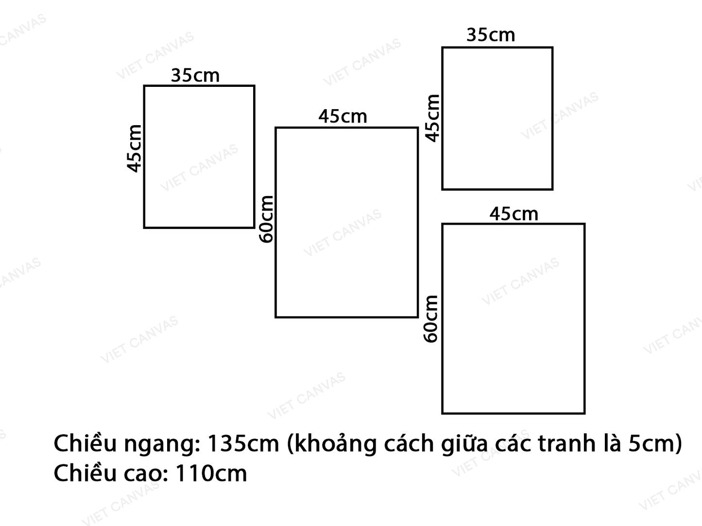 Bộ 4 Tranh Những Nhân Vật Ngộ Nghĩnh - VW976.2