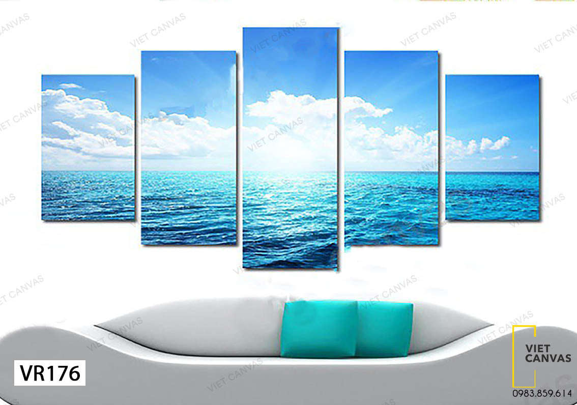 Bộ 5 Tranh Đại Dương Xanh - VR176