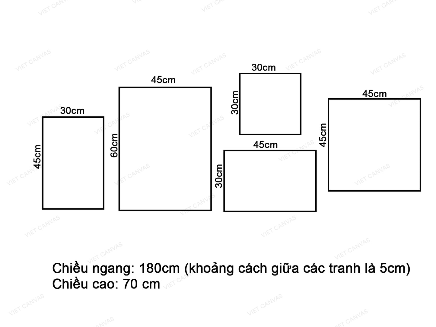 Bộ 5 Tranh Những Chú Nai Ngơ Ngác Và Quotes - VW301.1