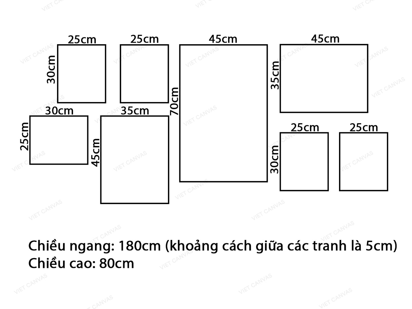 Bộ 8 Tranh Những Chiếc Sừng Hươu - VR090