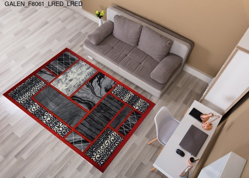 Thảm Sợi Ngắn - GALEN_F8061_LRED_LRED