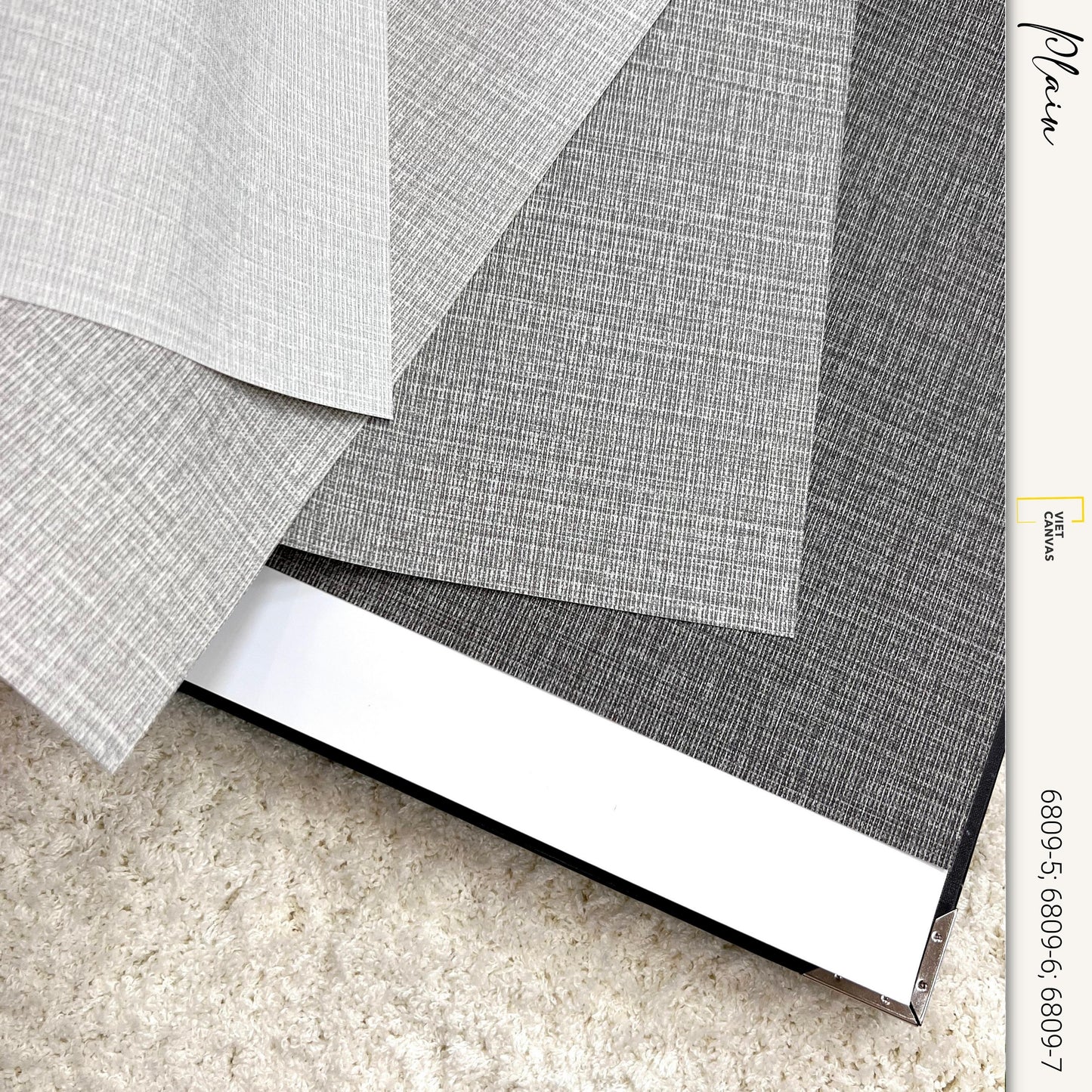 Giấy Dán Tường Plain Grey