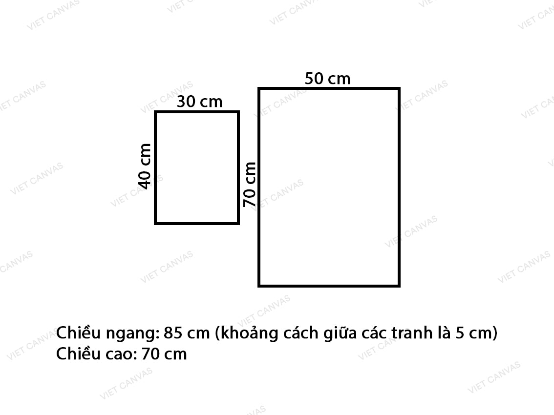 Bộ 2 Tranh Những Ngôi Nhà Và Ô Cửa - VV802.3