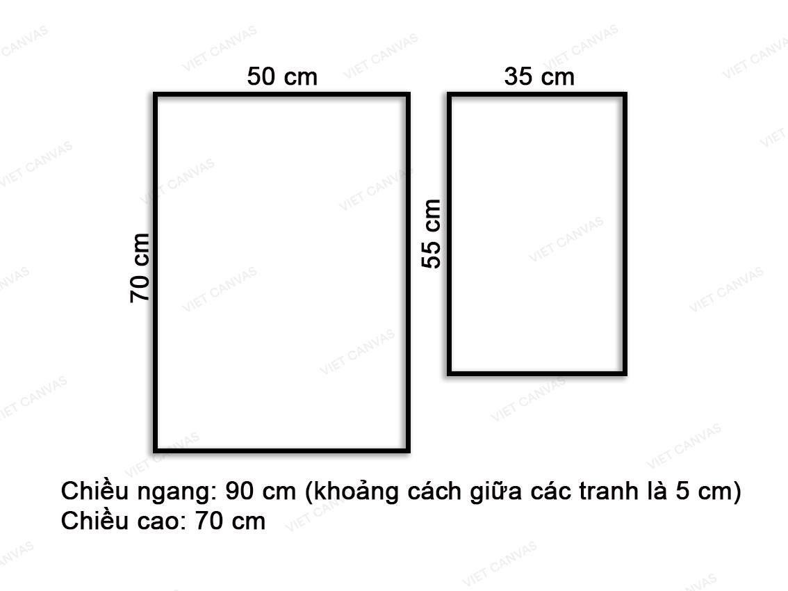 Bộ 2 Tranh Hồng Hạc Và Quotes - VQ624.2