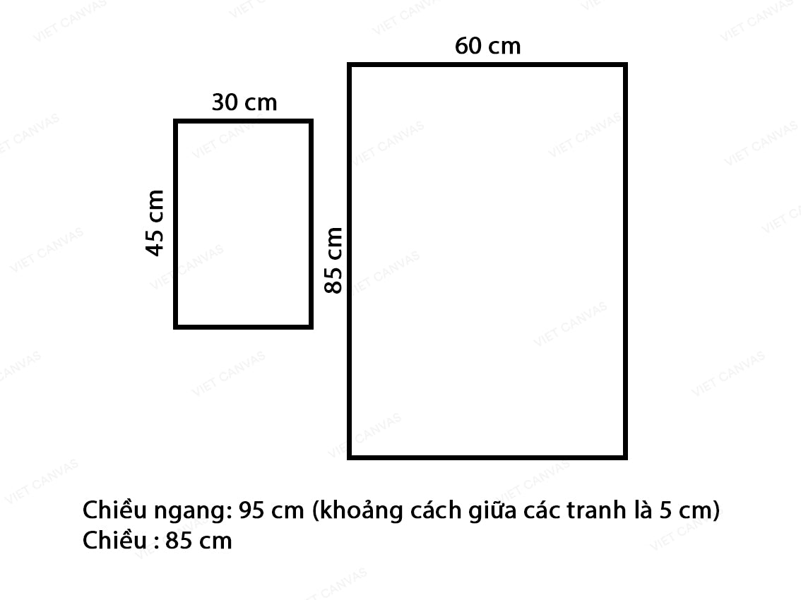Bộ 2 Tranh Những Tòa Nhà Và Quotes - VK624.3