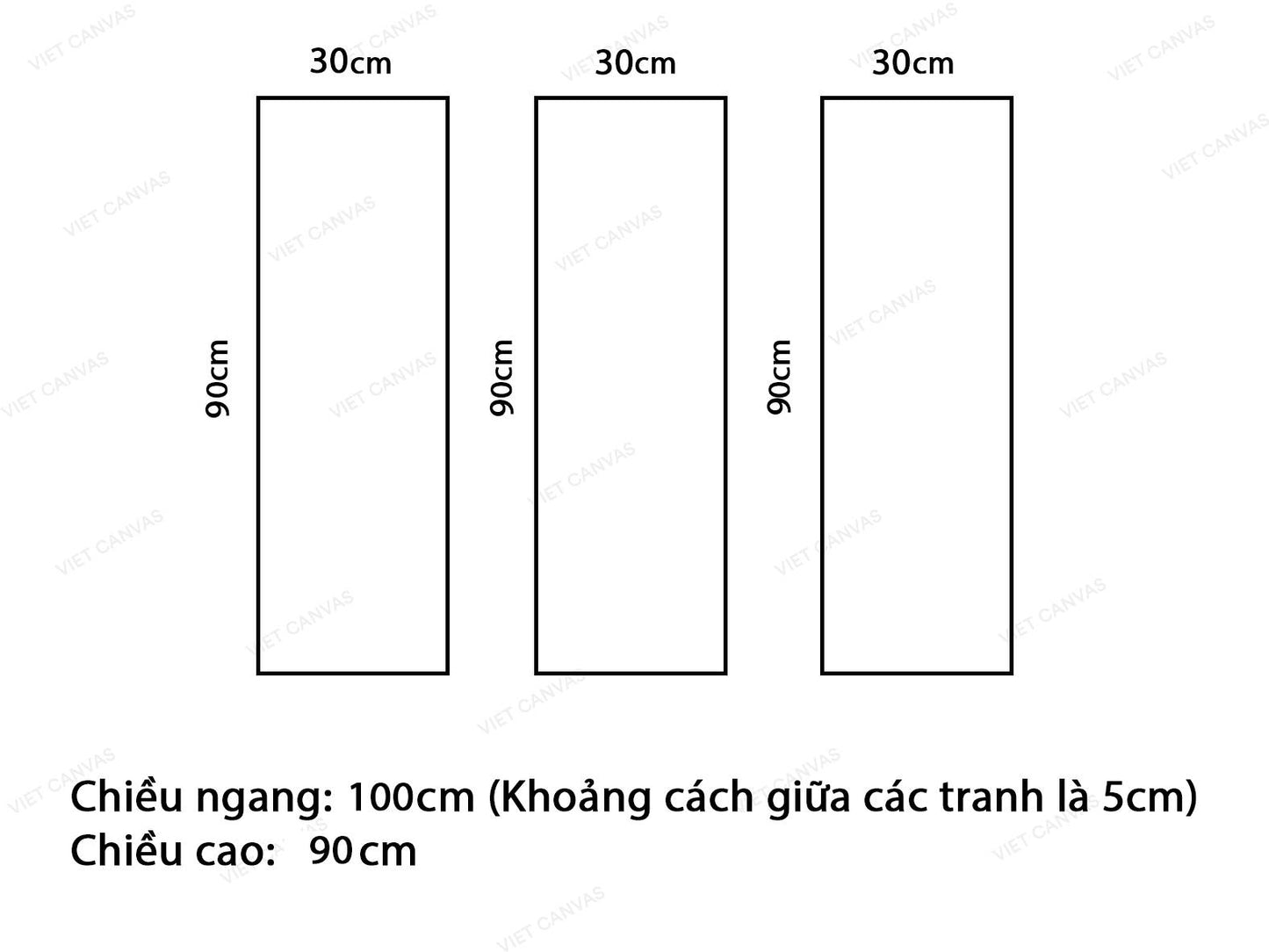 Bộ 3 Tranh Đàn Chim Ríu Rít Bên Hoa Thơm - VA903