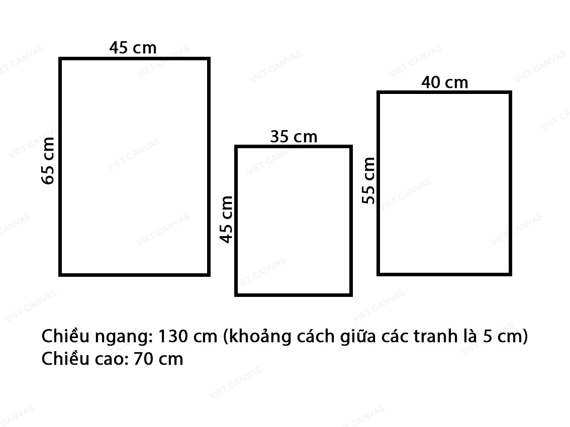 Bộ 3 Tranh Thiên Nga Dưới Đầm Sen Nước - VY897.1
