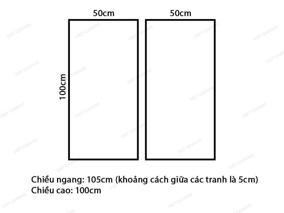 Bộ 2 Tranh Sừng Hươu - VW437.2