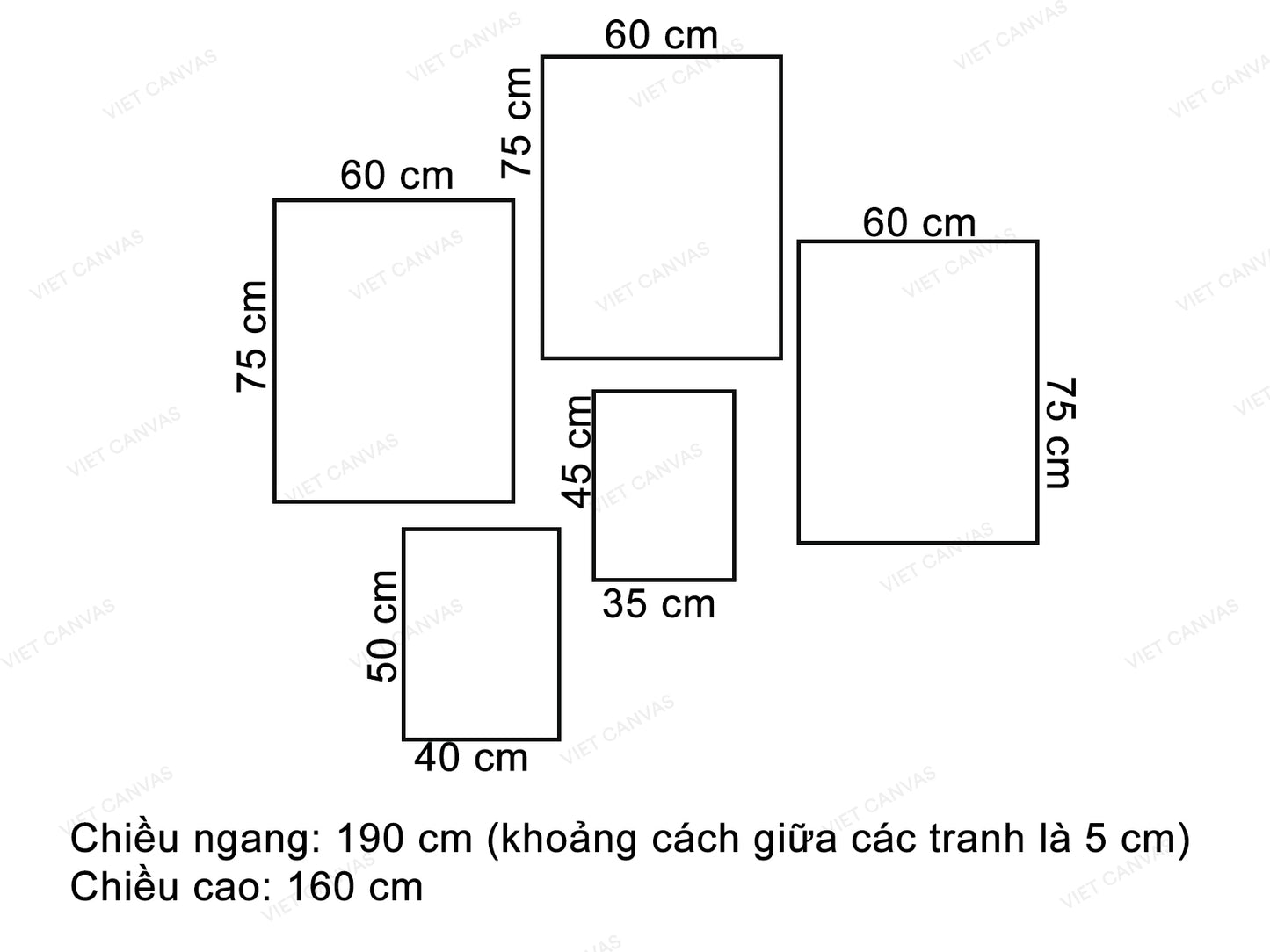 Bộ 5 Tranh Chú Gấu Bắc Cực - VU006.1