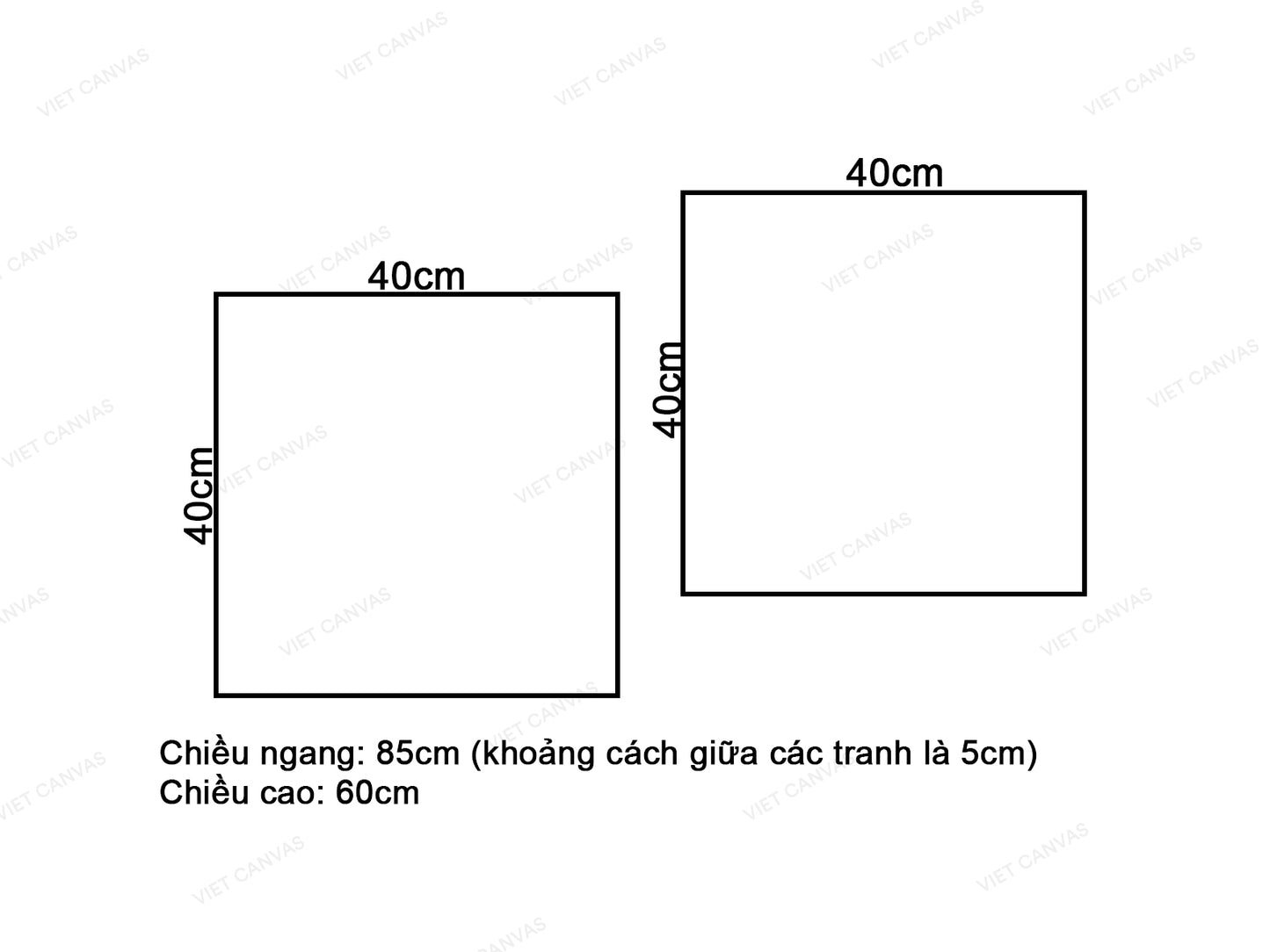 Bộ 2 Tranh Khu Rừng - VV971.3