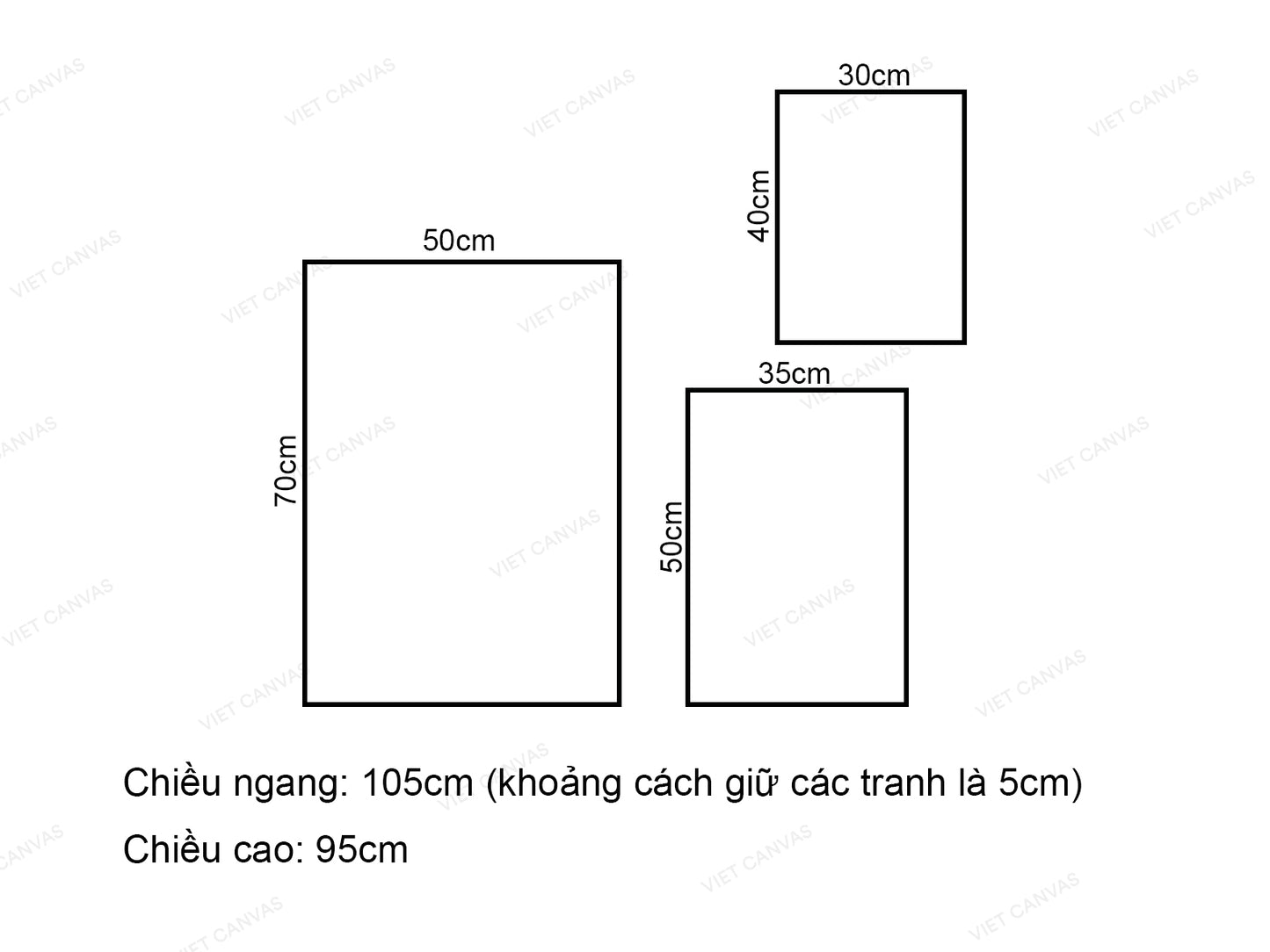 Bộ 3 Tranh Lá Cây Và Quotes - VV788.2