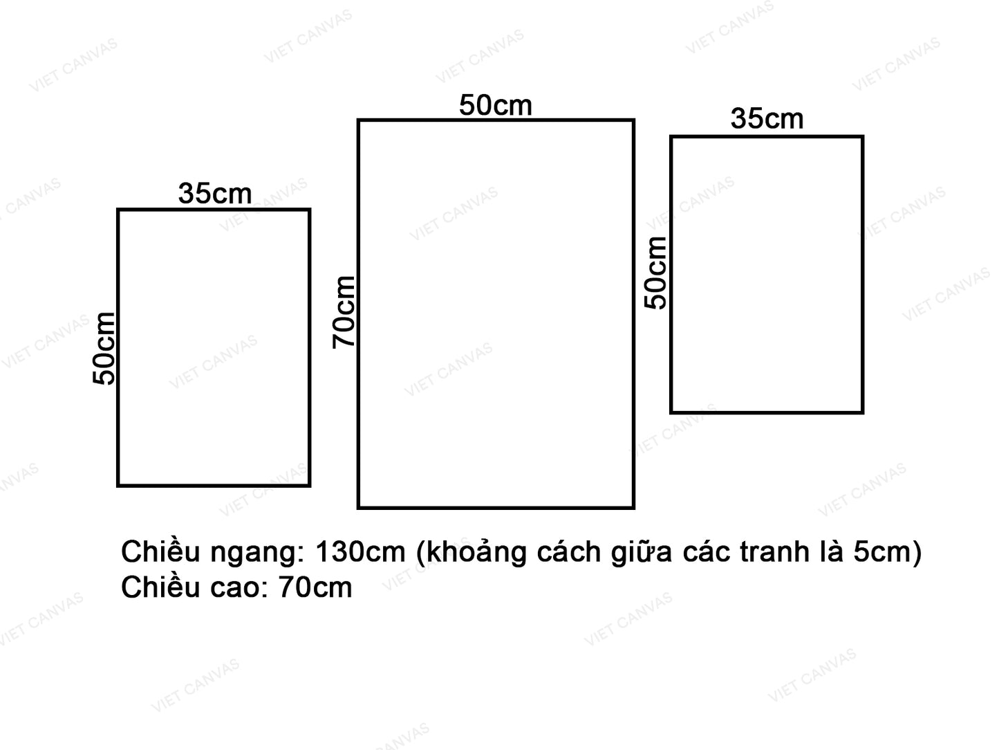 Bộ 3 Tranh Hồng Hạc Và Lá Cây - VT133.2