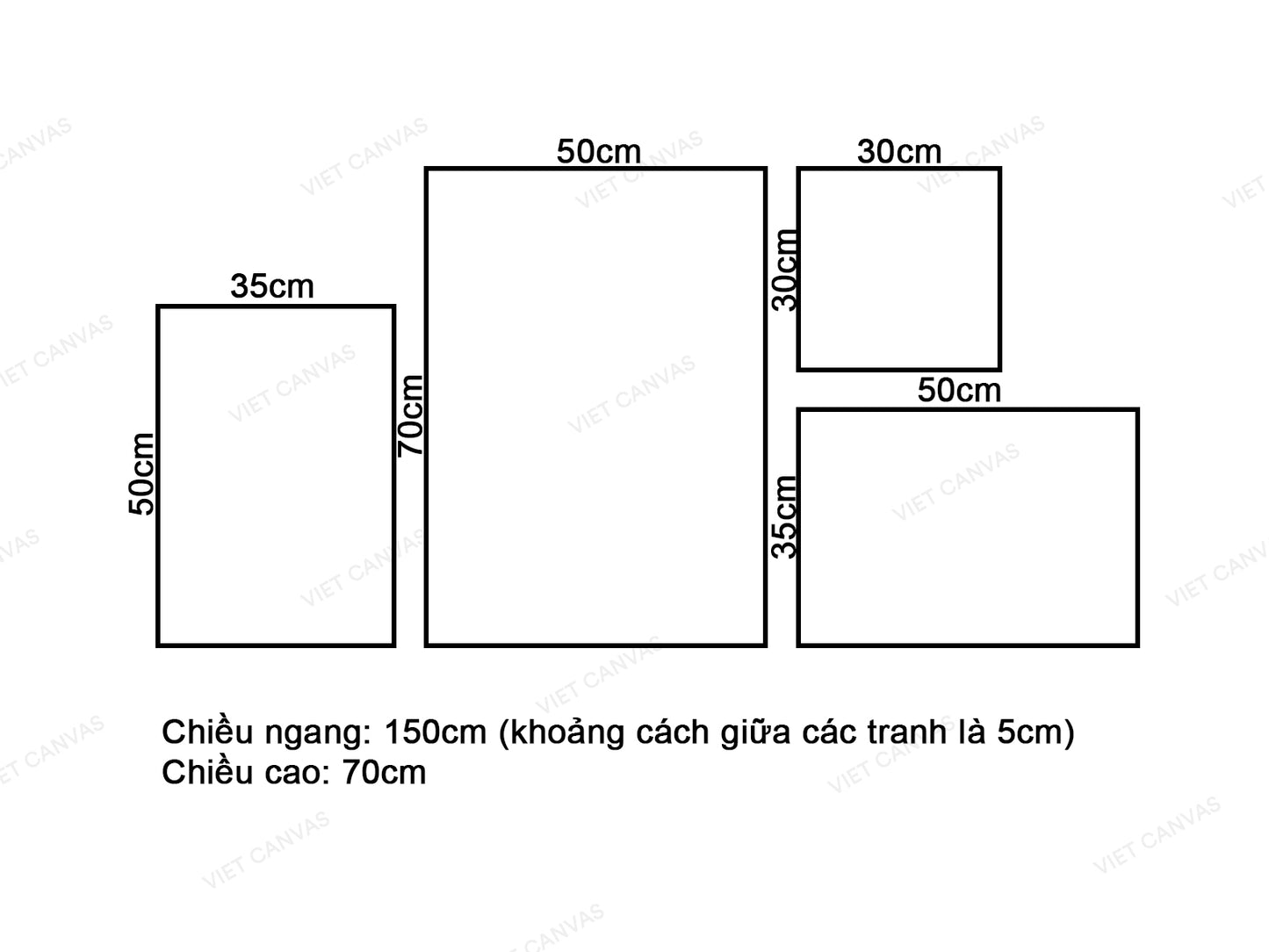 Bộ 4 Tranh Lông Vũ Và Rừng Thông - VV449