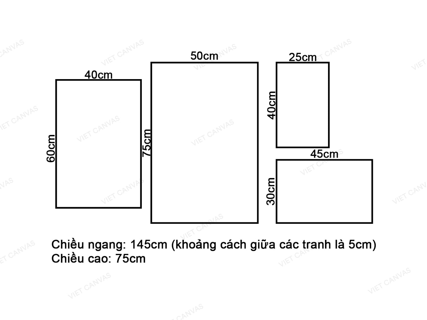 Bộ 4 Tranh Cặp Tình Nhân - VW606.3