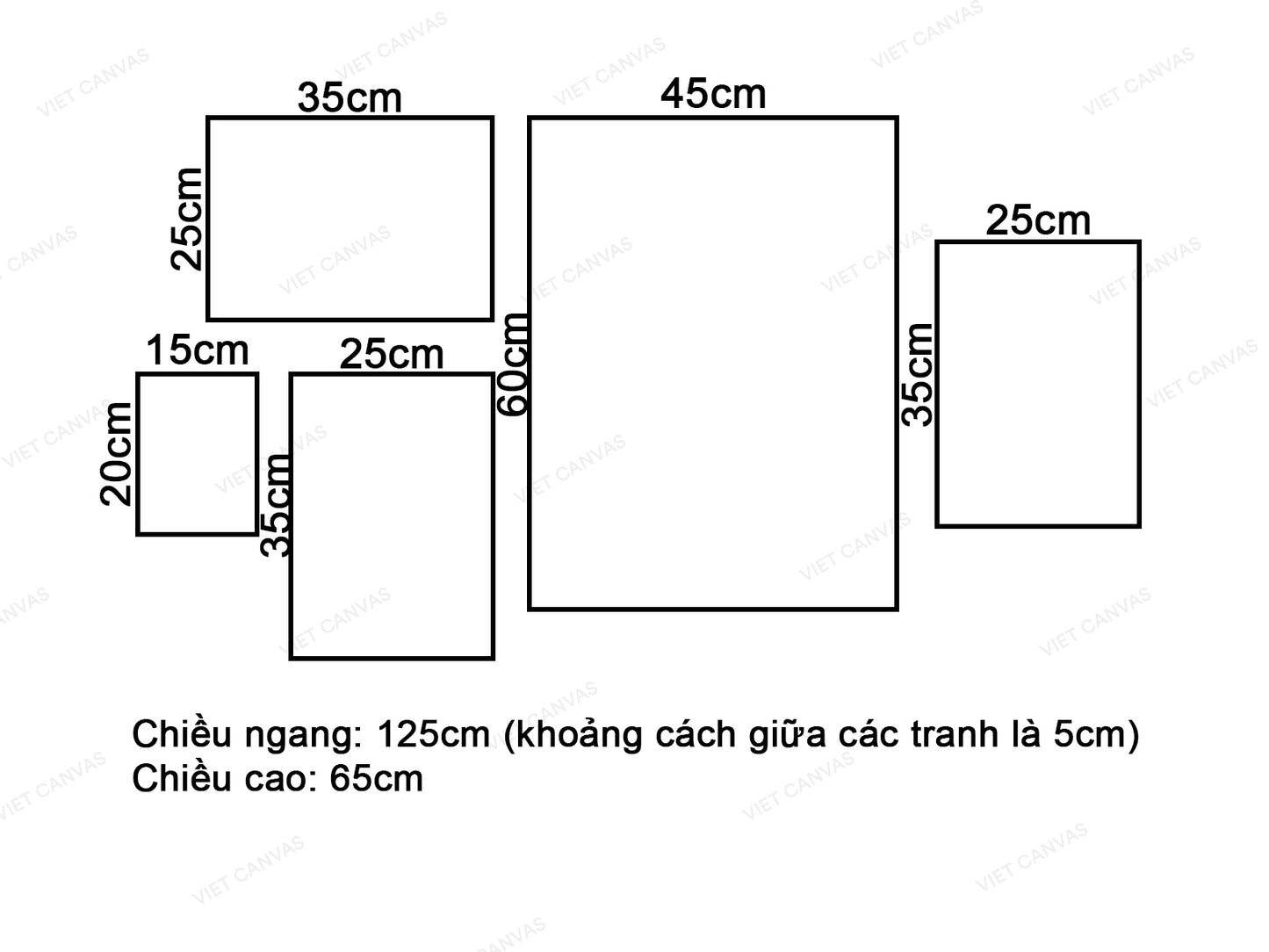 Bộ 5 Tranh Nhạc Cụ - VT688