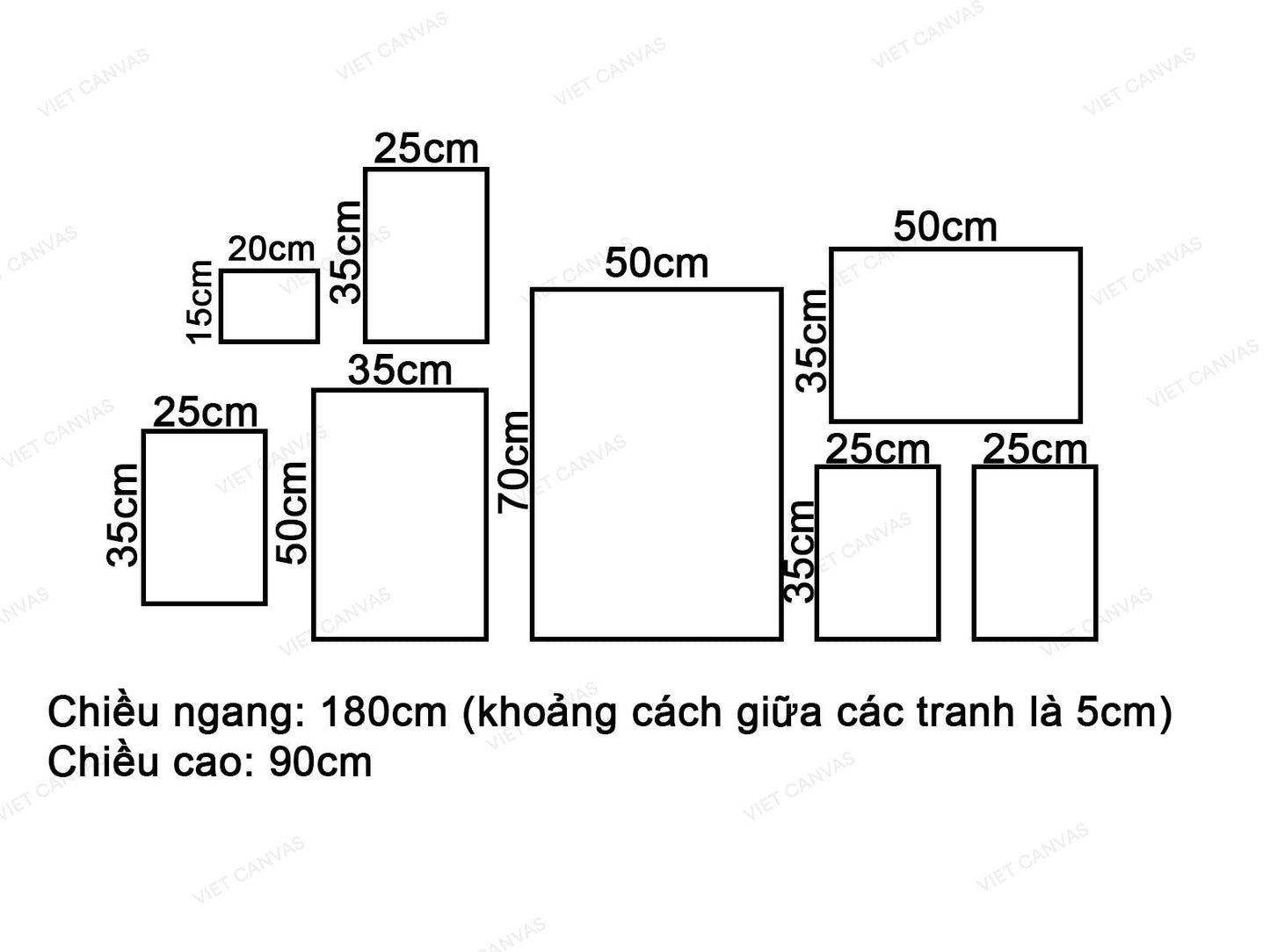 Bộ 8 Tranh Con Hươu Và Hình Học - VT180