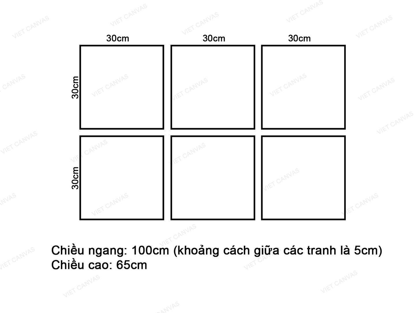 Bộ 6 Tranh Trừu Tượng - VT221.1