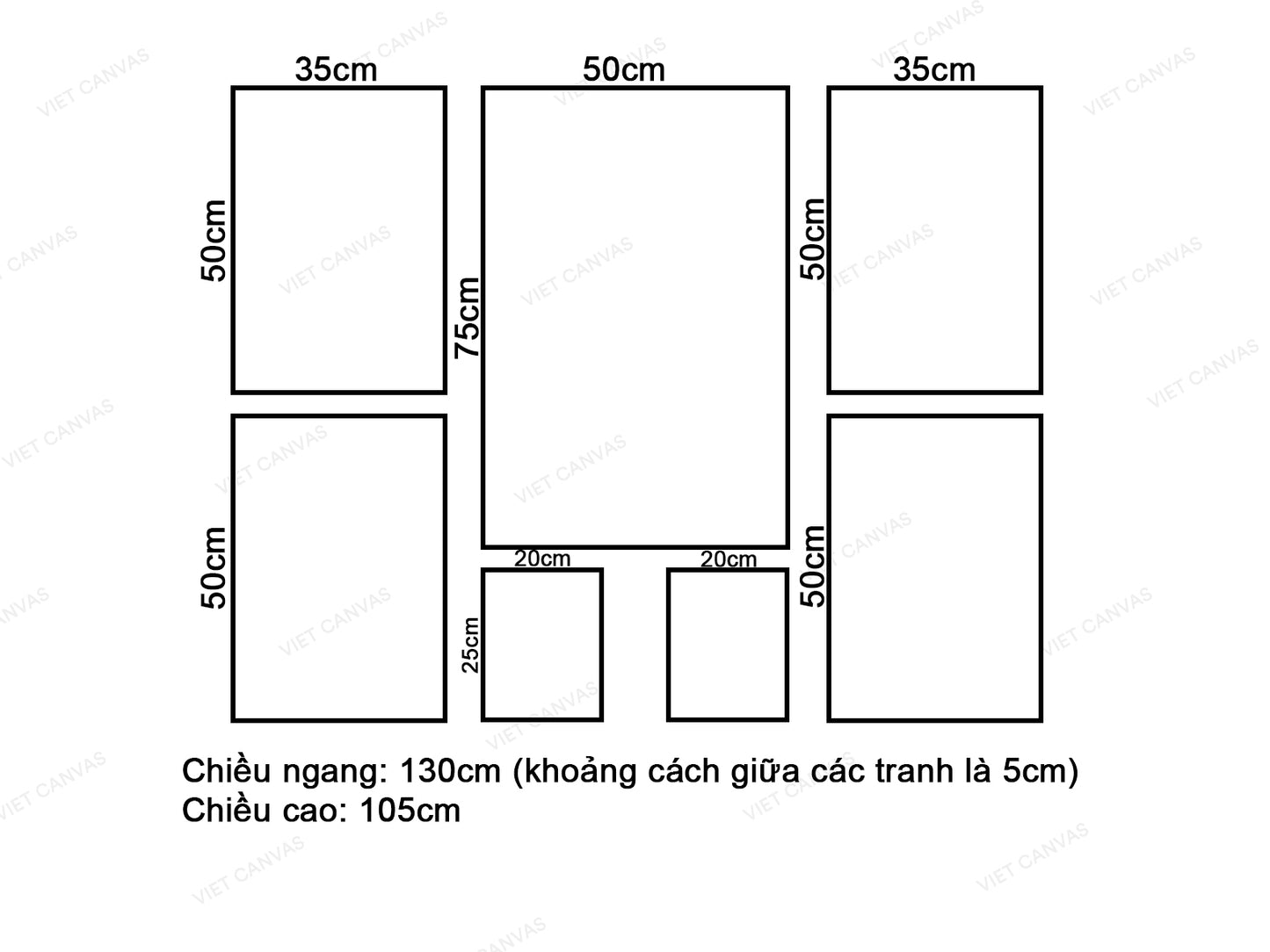 Bộ 7 Tranh Hoa Quả Và Cây - VV969.1