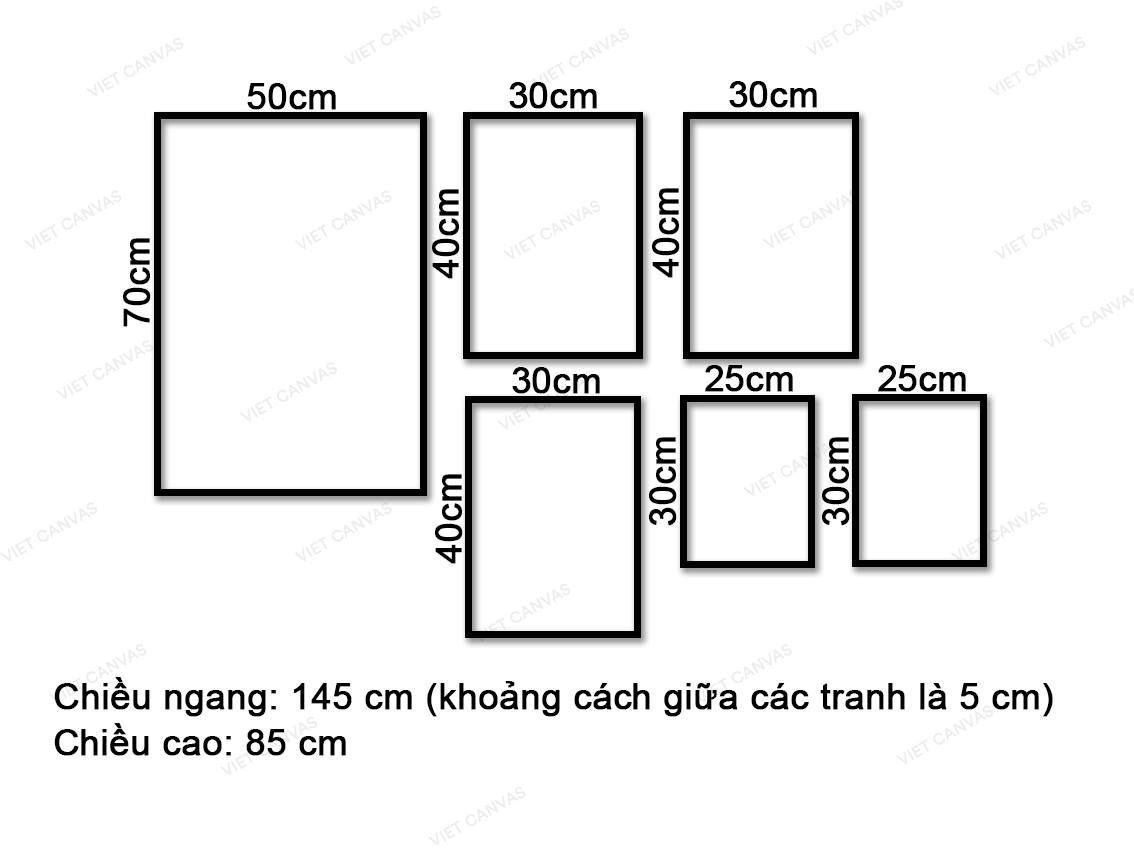 Bộ 6 Tranh Động Vật Dễ Thương - VY536