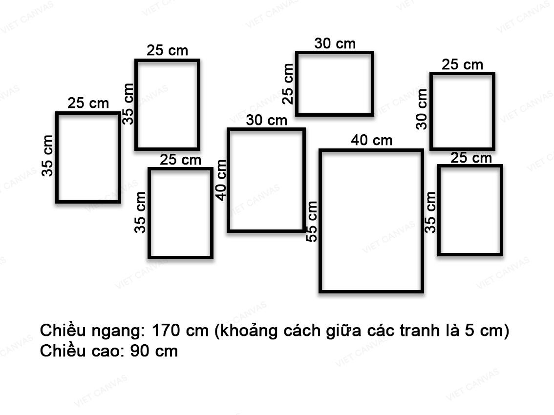 Bộ 8 Tranh Động Vật Và Quotes - VZ153.1