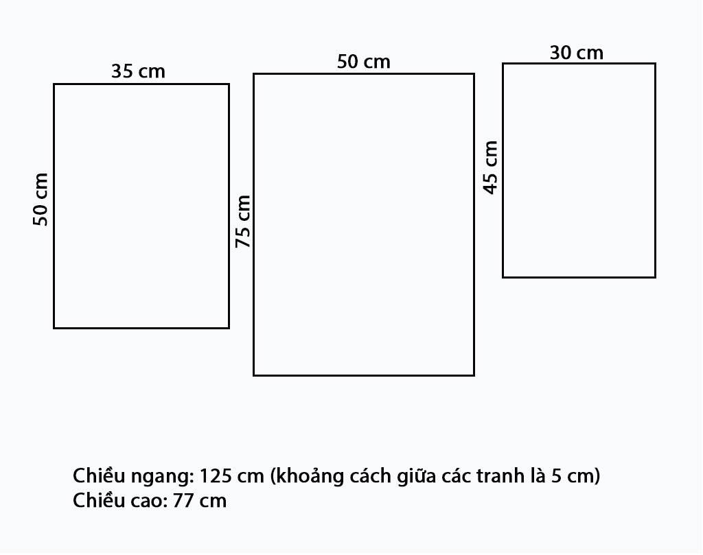 Bộ 3 Tranh Lá Xanh Và Biển Cả - VY655.2