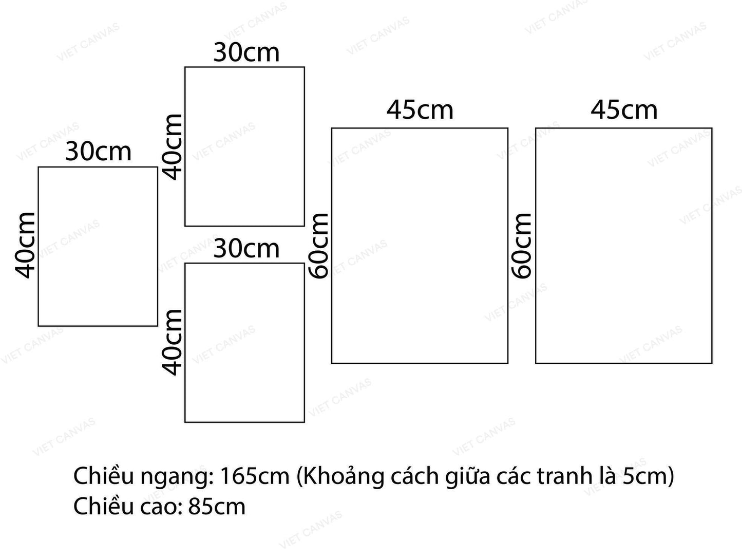 Bộ 5 Tranh Cáo, Đàn Chim, Dứa Và Lá Xanh - VZ378.2