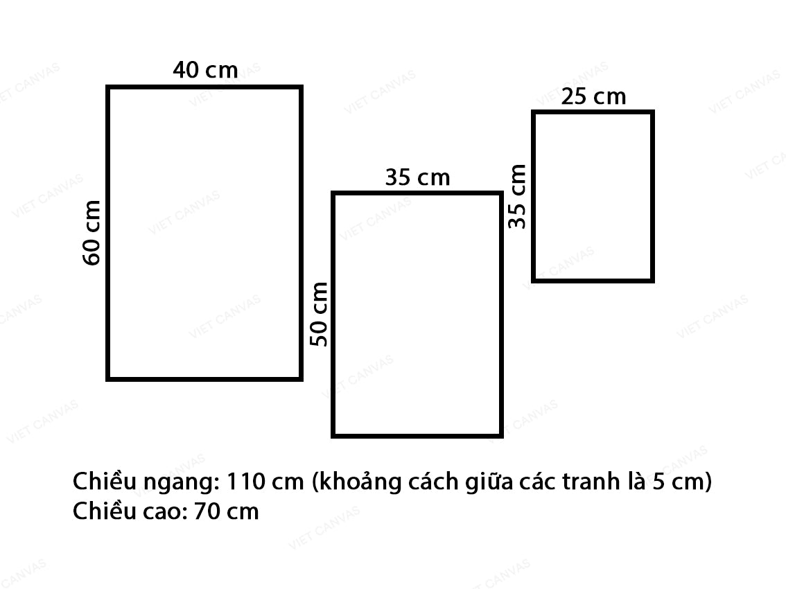 Bộ 3 Tranh Chuột Và Gấu - VV371.4