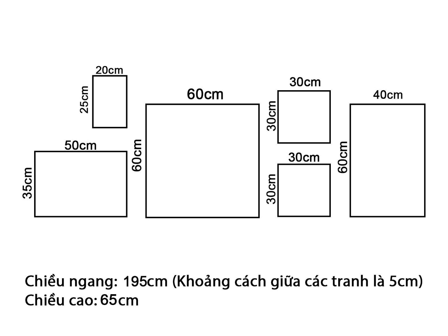 Bộ 6 Tranh Những Cành Lá Xanh - VZ227.2