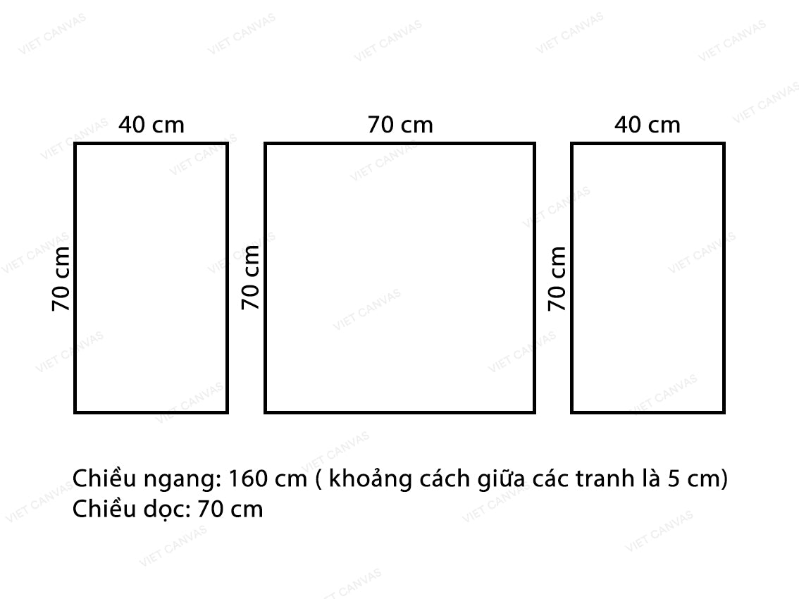 Bộ 3 Tranh Nhành Lá Vàng - VY872
