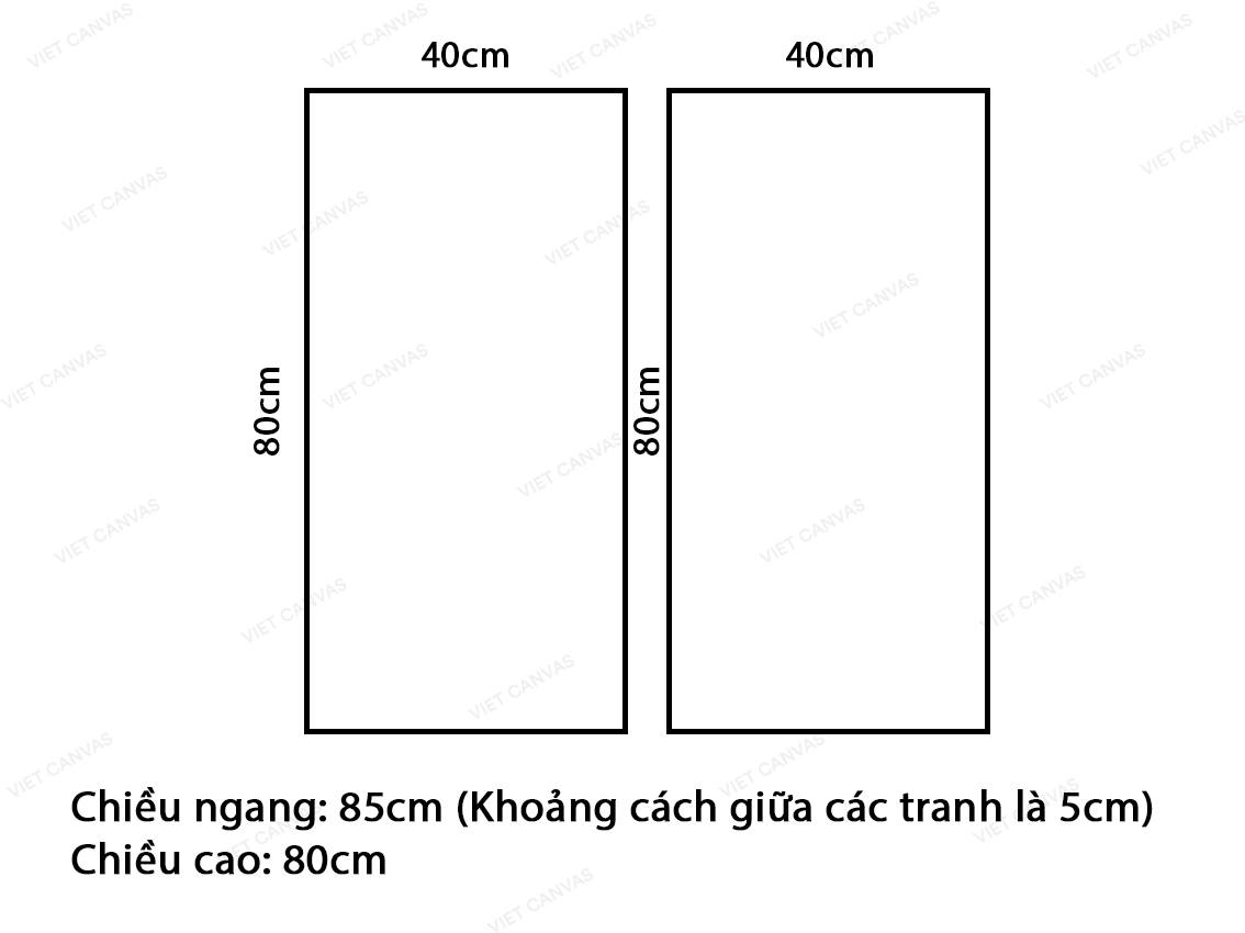 Bộ 2 Tranh Hai Nửa Vòng Tròn - VU269