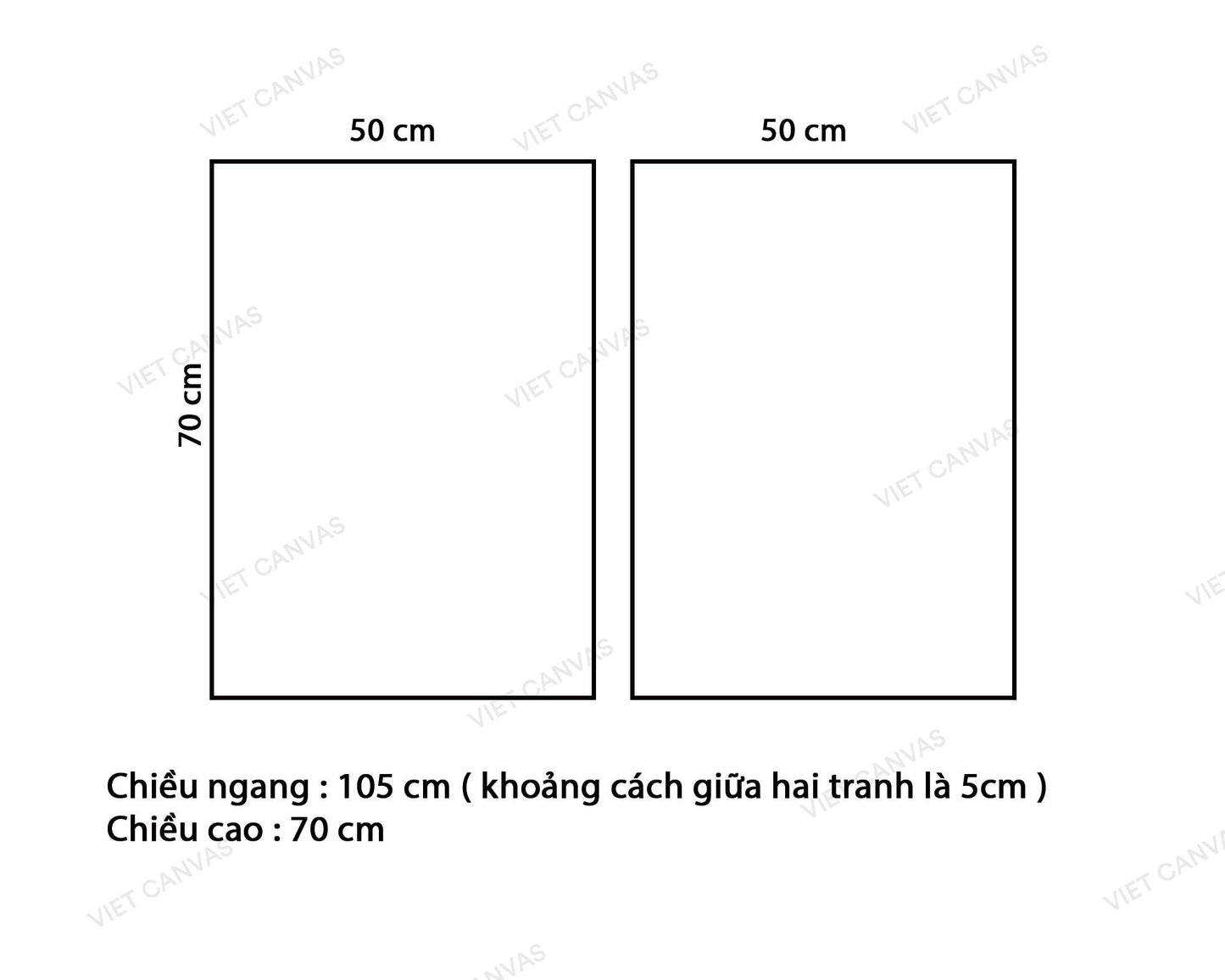 Bộ 2 Tranh Sóng Biển Trong Xanh - VZ377.3