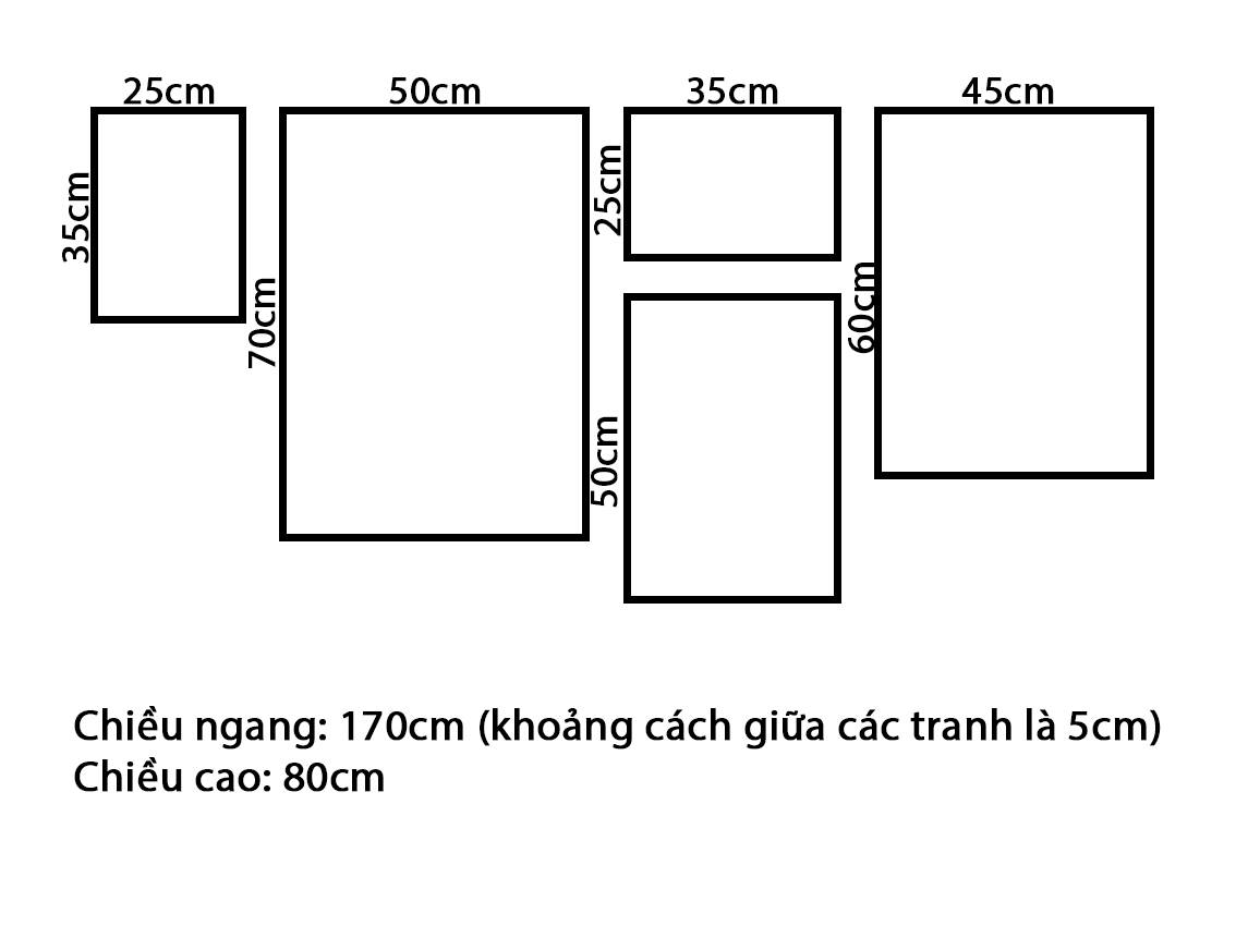 Bộ 5 Tranh Âm Nhạc Và Cuộc Sống - VZ899.1