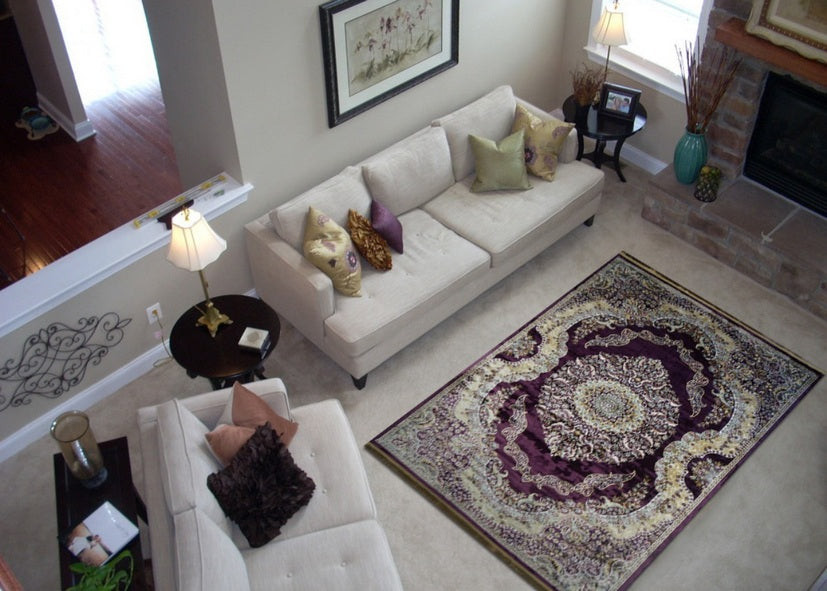 Thảm Sợi Ngắn - LE_11133A_LILAC_200X300