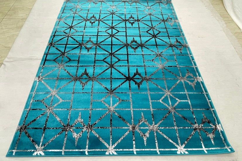 Thảm Sợi Ngắn - LE_22B187A_BLUE_160X220